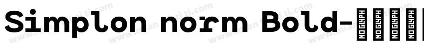 Simplon norm Bold字体转换